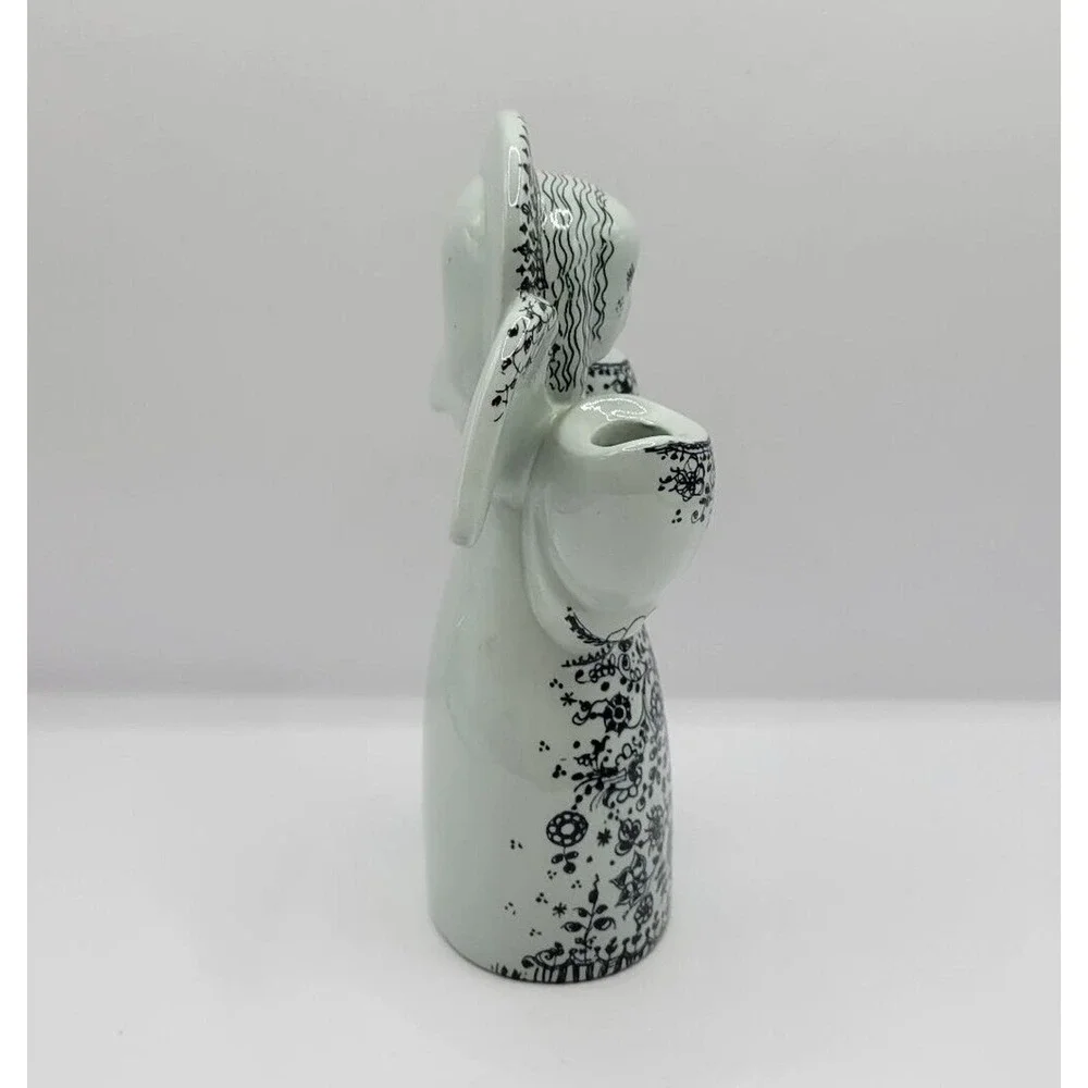 Vintage Nymolle Denmark Ceramic Angel Candleholder by Jacob E Bang